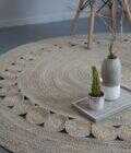 Στρογγυλό Χαλί R150 - Makrame Light Gray