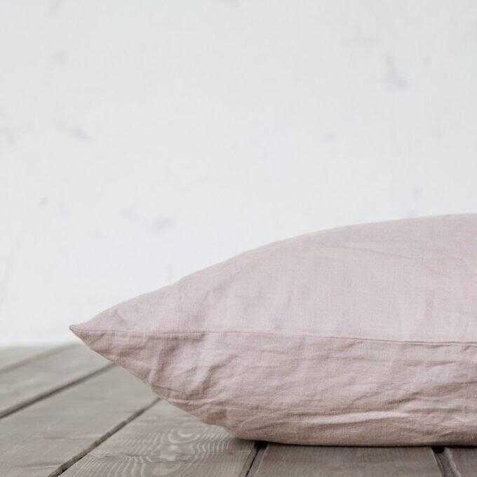 Μαξιλαροθήκες Linen - Dusty Pink