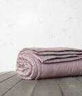 Κουβερλί Γίγας Linen - Dusty Pink