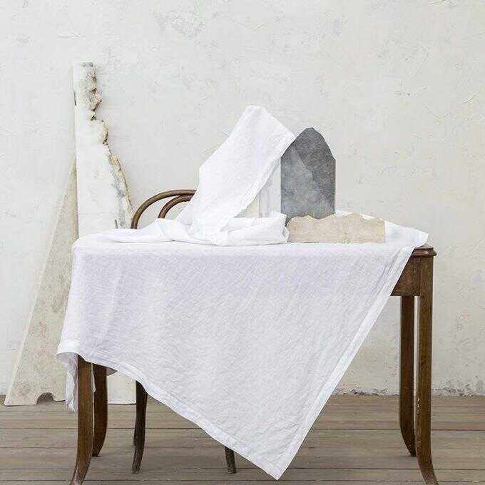 Τραπεζομάντηλο 150x220 Linho - White