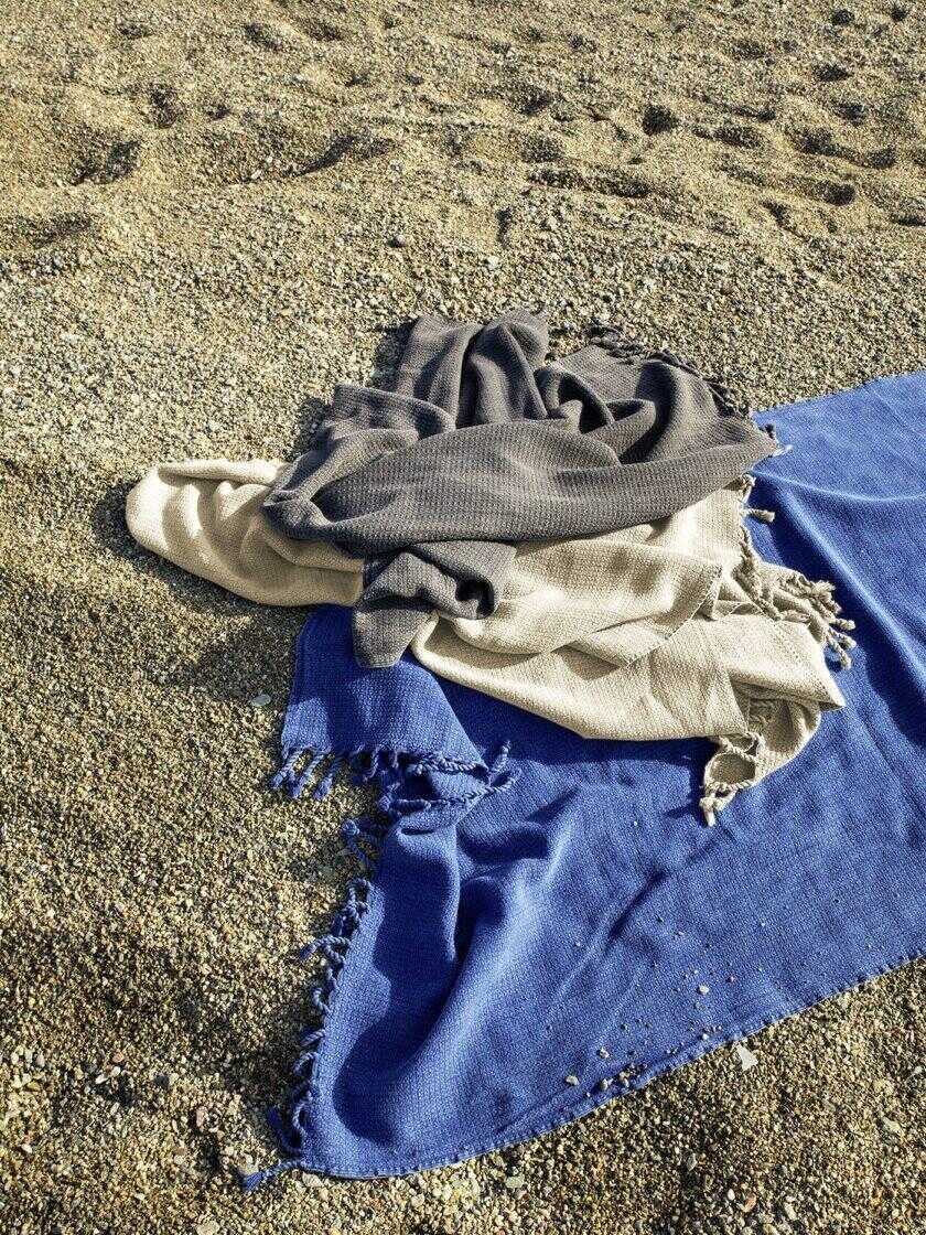 Πετσέτα/Παρεό 85x170 - Vira Navy Blue