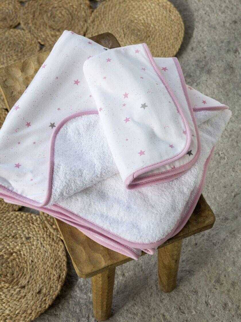 Σετ Πετσέτες (30x50 + 70x140) Nene - Pink