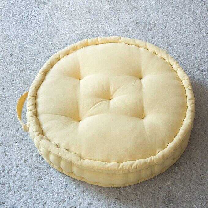Μαξιλάρα Δαπέδου 60x60x15 - Hola Mustard Beige