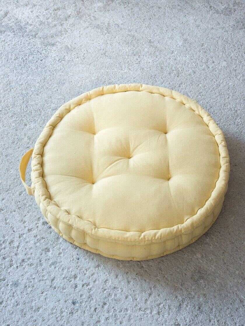 Μαξιλάρα Δαπέδου 60x60x15 - Hola Mustard Beige