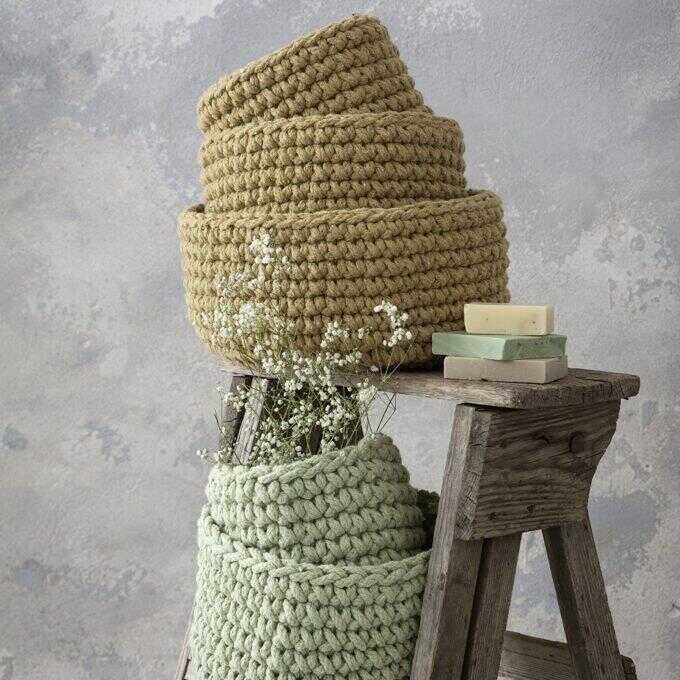 Καλάθι 23x14 - Panier Mustard Beige