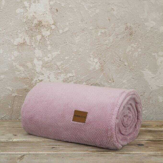 Κουβέρτα καναπέ Jacquard 130x170 - Mellow Pink