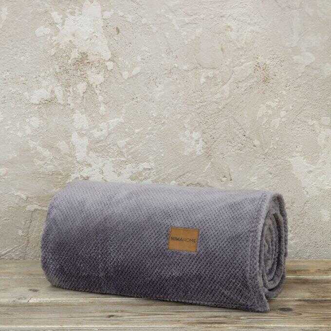 Κουβέρτα Μονή Jacquard 150x220 - Mellow Gray