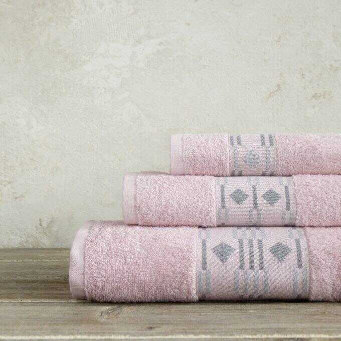 Σετ Πετσέτες (30x50 + 50x90 + 70x140) Vogue - Pink