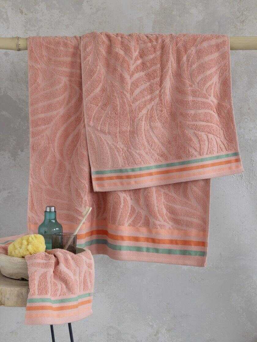 Σετ Πετσέτες (30x50 + 50x90 + 70x140) - Nanea Dark Pink