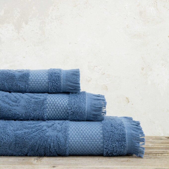 Σετ Πετσέτες (30x50 + 50x90 + 70x140) - Noble Denim Blue