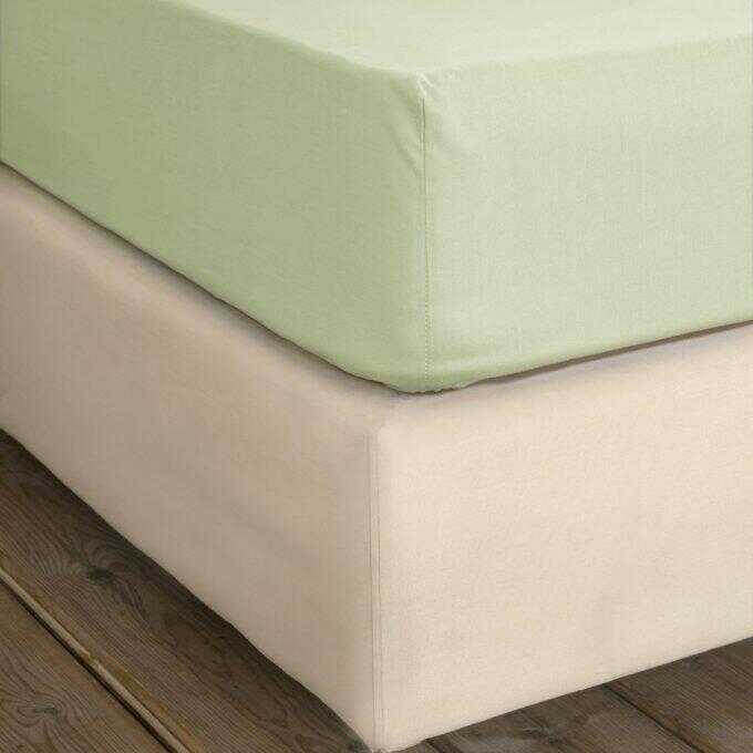 Σεντόνι Γίγας με Λάστιχο Unicolors - Light Khaki