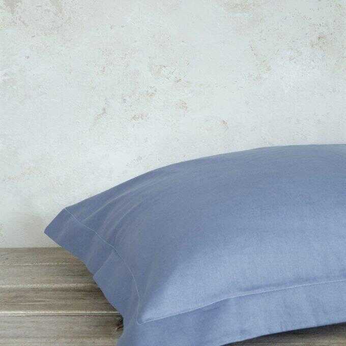 Μαξιλαροθήκες Oxford Superior Satin - Denim Blue