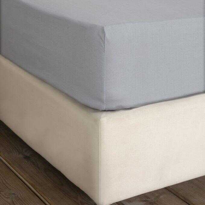 Σεντόνι Ημίδιπλο με Λάστιχο Unicolors - Ultimate Gray