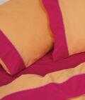 Σετ Κουβερλι Υπέρδιπλο 240x250 COLOUR BLOCKING APRICOT/FUCHSIA