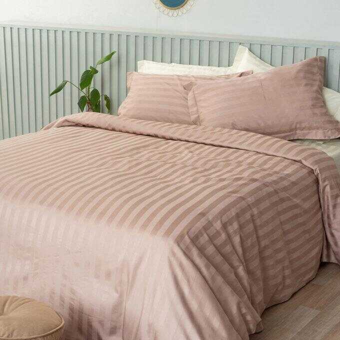 Σεντονι Υπέρδιπλο 240x270 SATIN STRIPES ANTIQUE