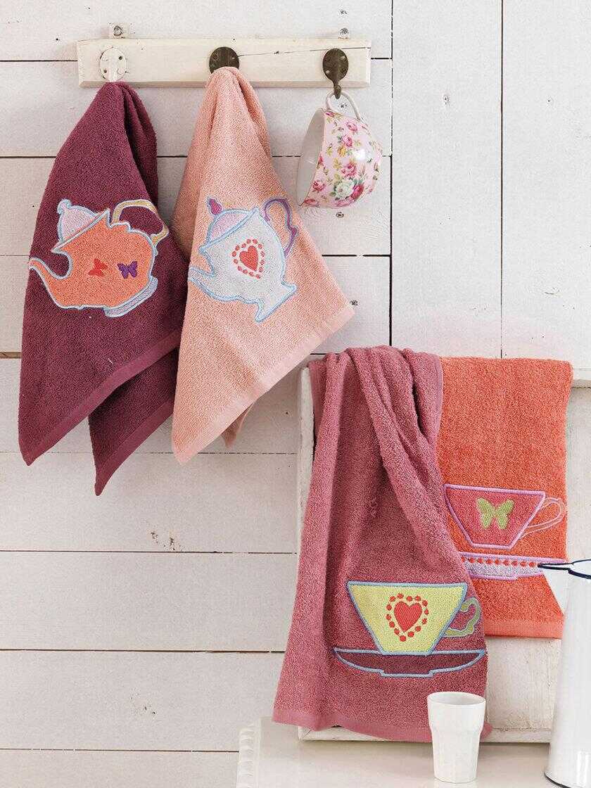 Σετ 4 Πετσέτες Κουζίνας Kitchen Towels 40x60 TEAPOT