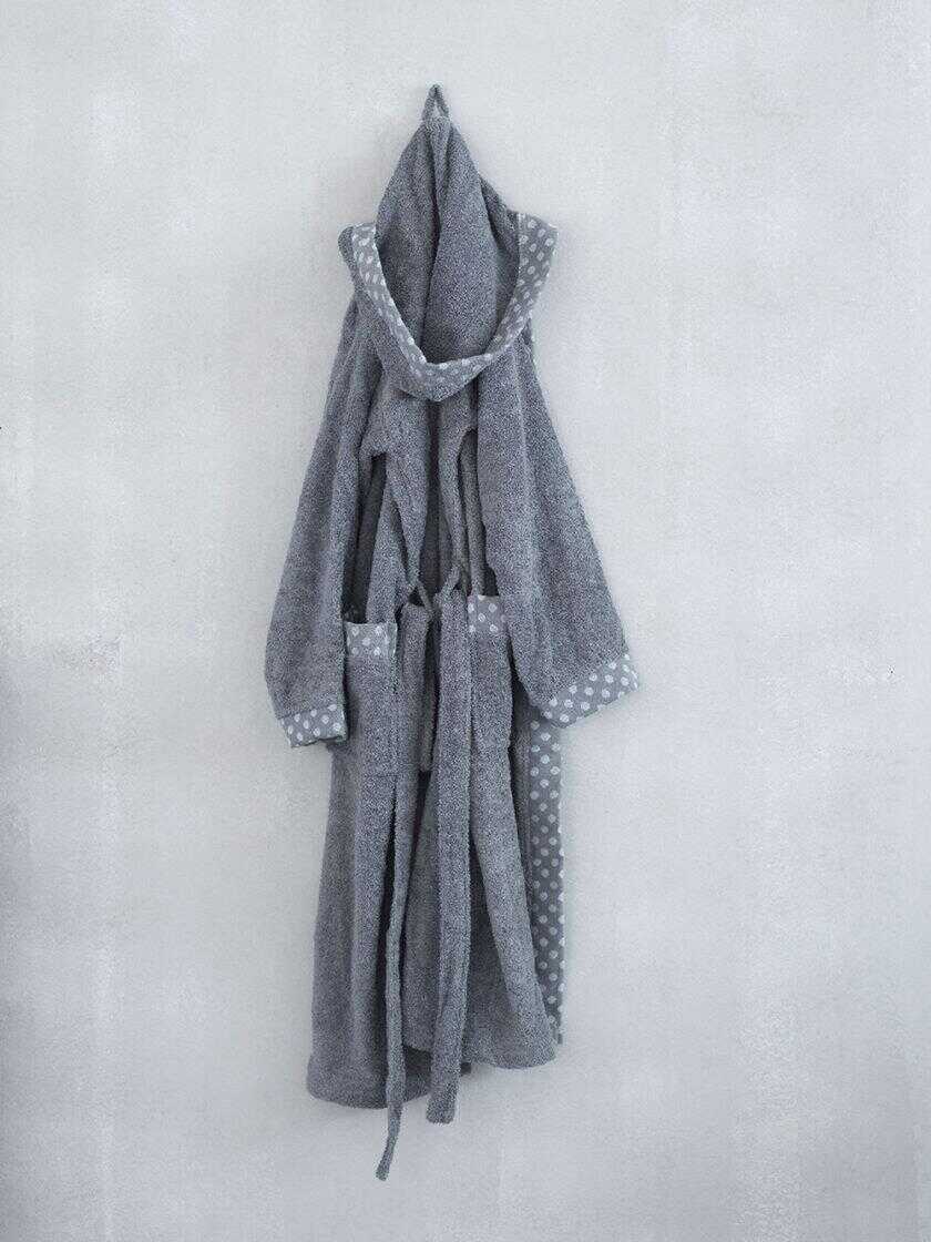Μπουρνούζι Bath Collection DOTS GREY