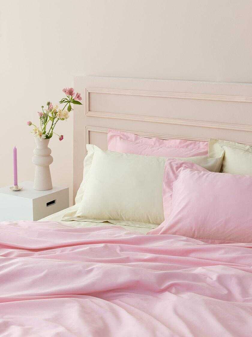 Σεντόνι Υπέρδιπλο 245x270 LUXE SATEEN PINK