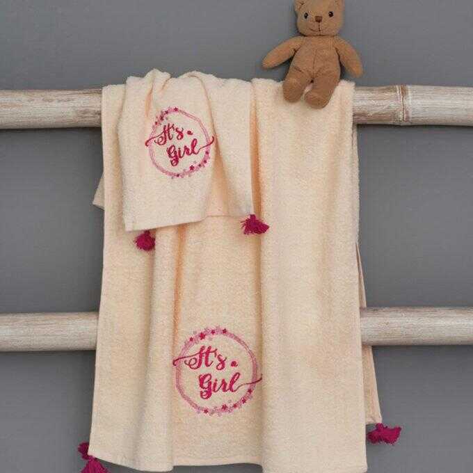 Σετ Παιδικές Πετσέτες Με Pon-Pon Kids Bath NINA