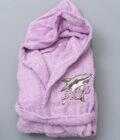 Μπουρνούζι με Κουκούλα Kids Bath SHARK LILAC 12-14