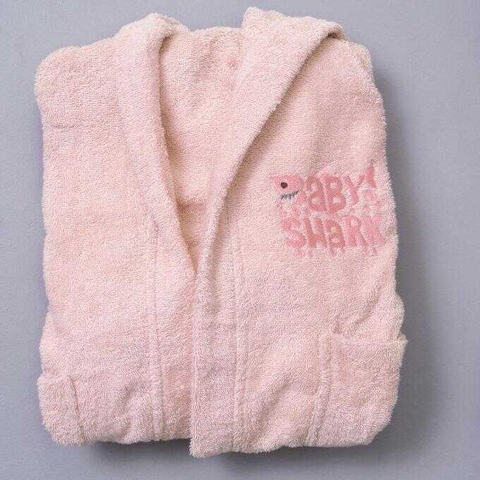 Μπουρνούζι με Κουκούλα Kids Bath BABY SHARK ROSE 2-4
