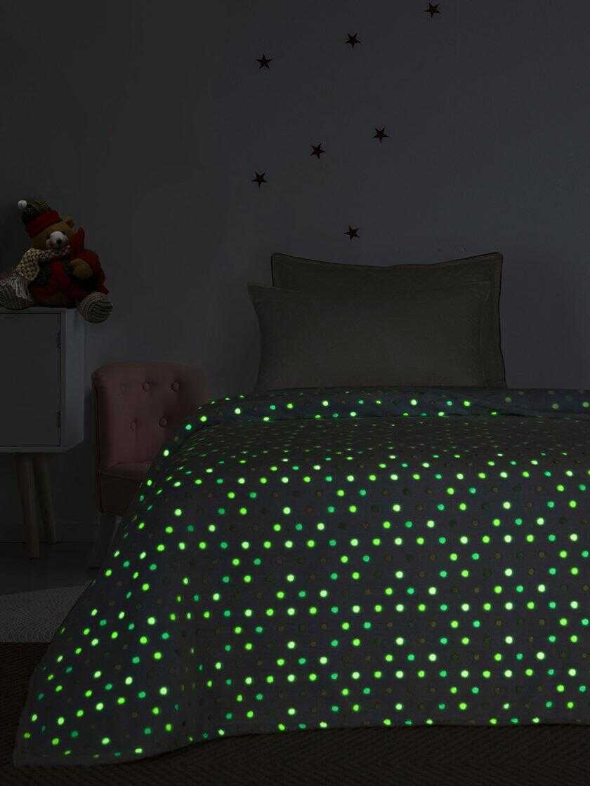 Κουβέρτα Fleece Μονή Φωσφοριζέ 160x220 BUBBLE