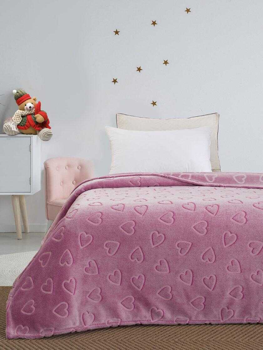 Κουβέρτα Fleece Μονή Φωσφοριζέ 160x220 SWEETHEART