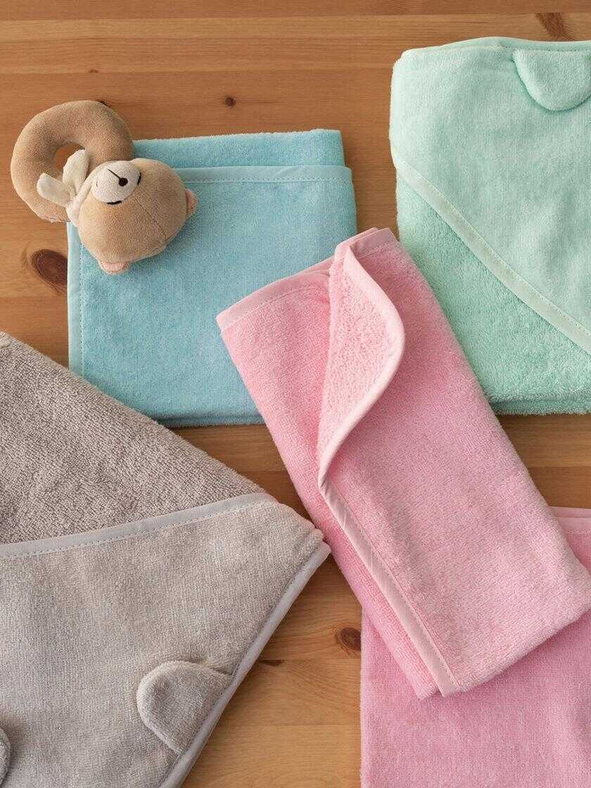 Σετ Μπουρνουζοπετσετες Με Κουκουλα Baby Bath 70x75 ROBIN FOG