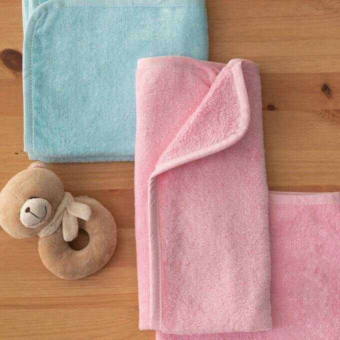 Σετ 2 Πετσετες Βρεφικες Baby Bath 40x60 ROBIN PINK