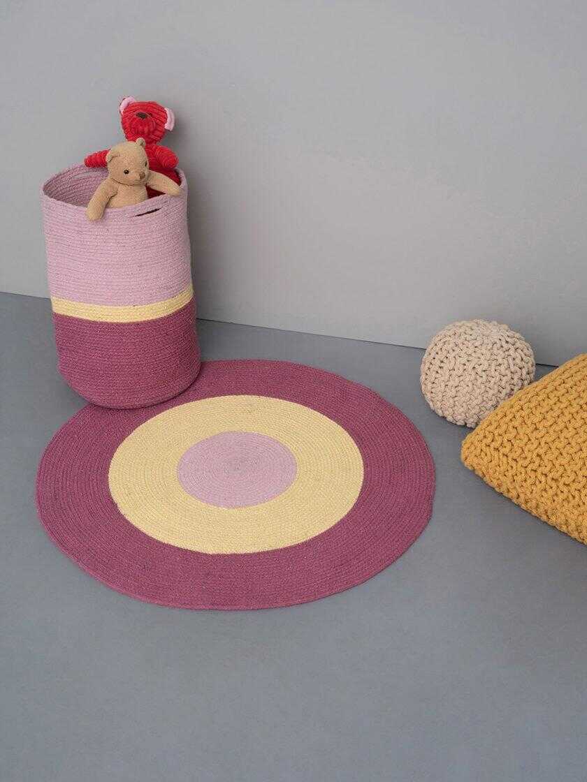 Χαλάκι Kids Decor Ø140cm TRICOLORE PINK