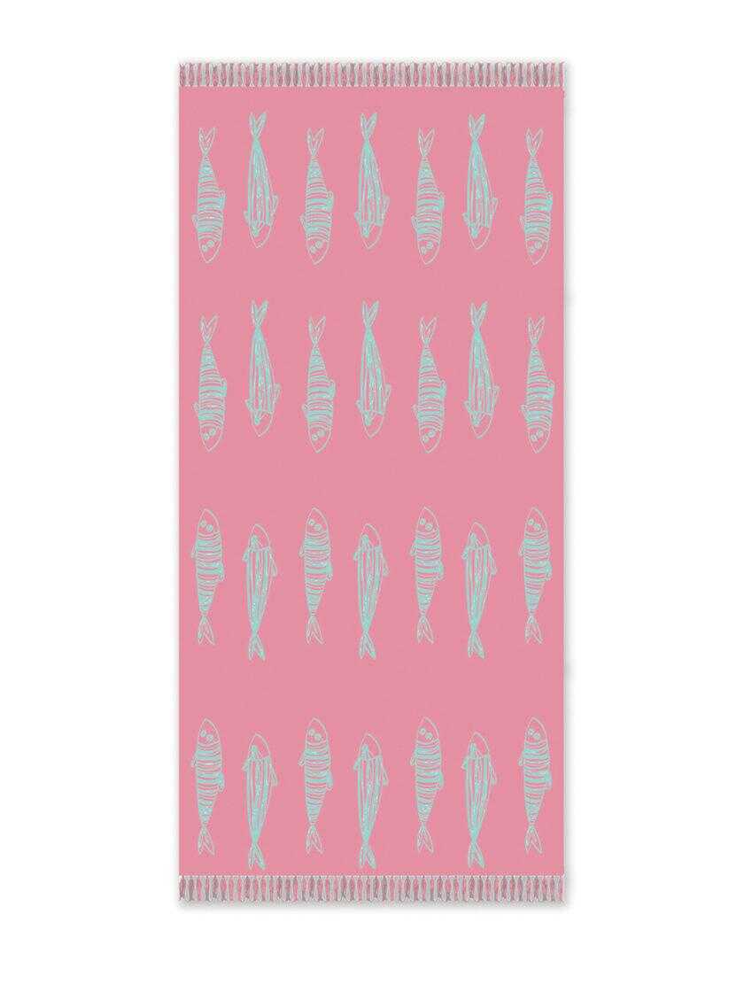 Παρεοπετσέτα Με Νεσεσέρ Beach Collection 85x160 KORA PINK