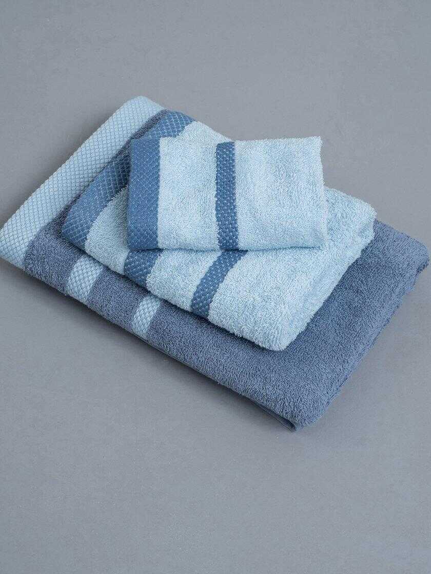 Σετ Πετσετες Towels Collection DIMONT BLUE