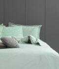 Ζεύγος Μαξιλαροθήκες Oxford 50x70 PON-PON JADE