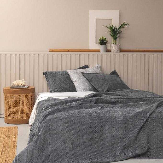 Κουβερλι Υπέρδιπλο 220x240 DIZZA GREY