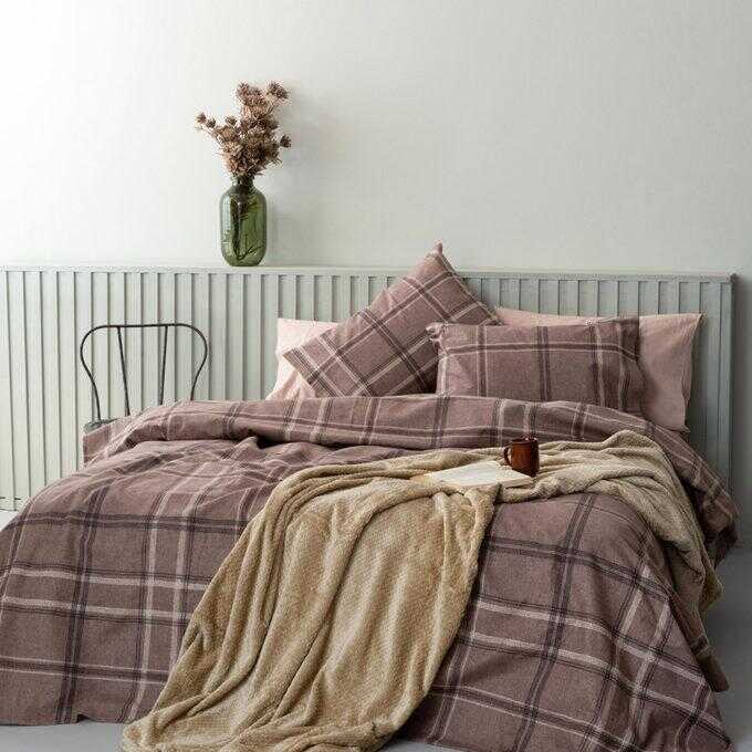 Σετ Μονά Σεντόνια Flannel Beauty 170x265 FB0213 Με Λάστιχο