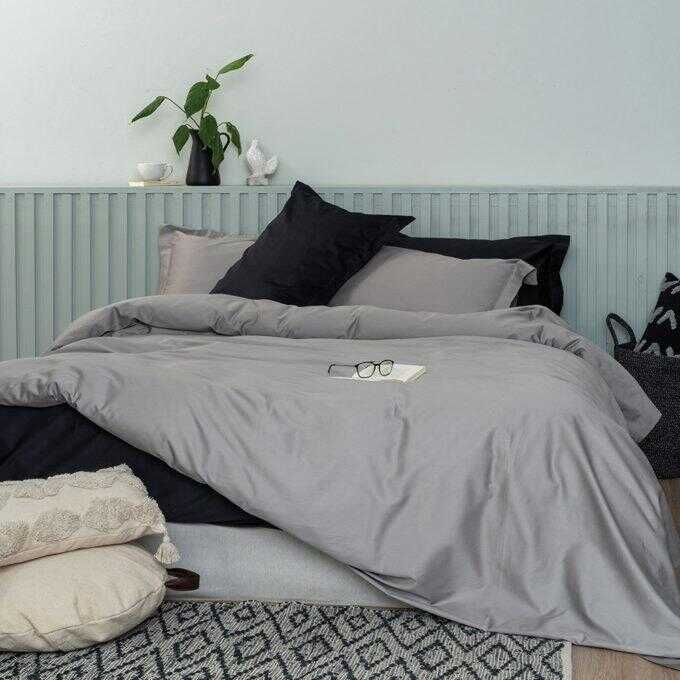 Σετ Υπέρδιπλα Σεντόνια 245x270 LUXE SATEEN BLACK