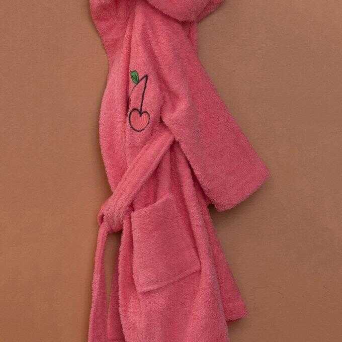 Μπουρνούζι με Κουκούλα Kids Bath CHERRY CORAL 8-10