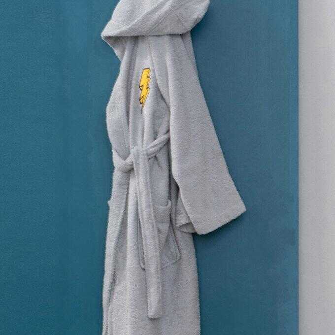 Μπουρνούζι με Κουκούλα Kids Bath LIGHTNING GREY 2-4