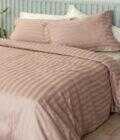 Σετ Υπέρδιπλα Σεντόνια 240x270 SATIN STRIPES HS BEIGE