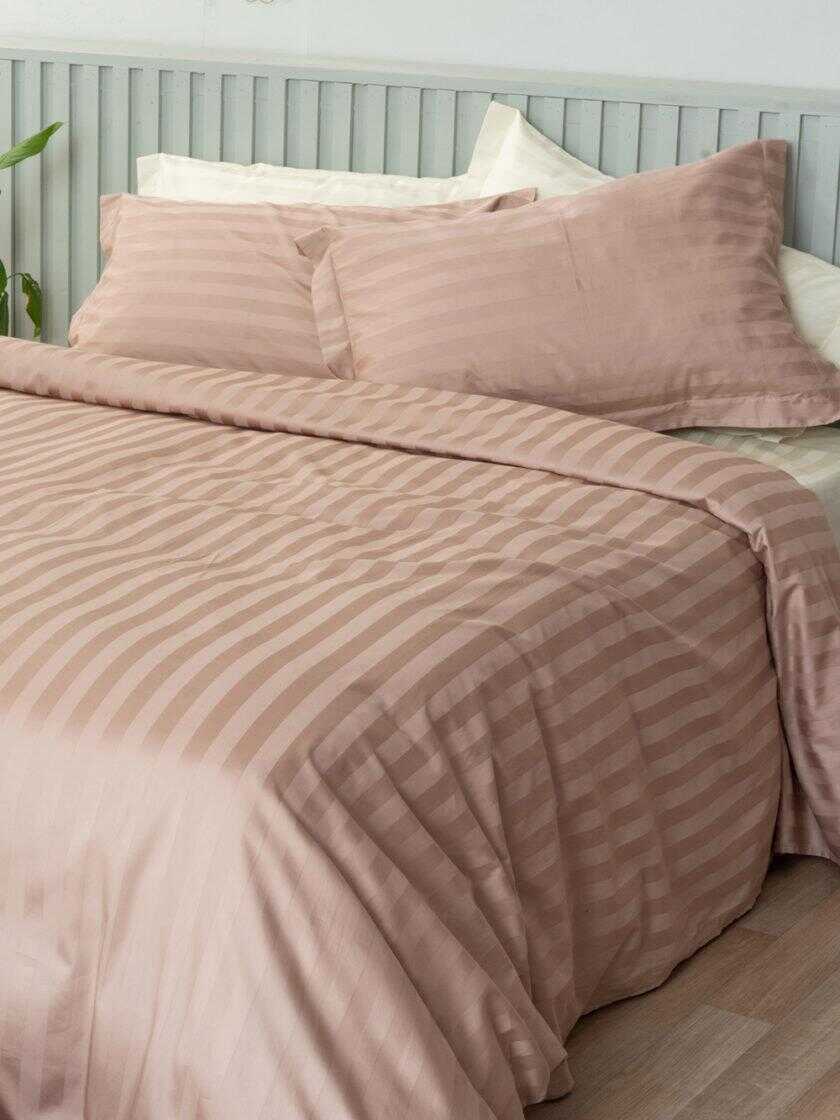 Σετ Υπέρδιπλα Σεντόνια 240x270 SATIN STRIPES HS BEIGE