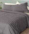Σετ Υπέρδιπλα Σεντόνια 240x270 SATIN STRIPES HS SILVER