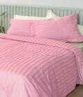 Σετ Υπέρδιπλα Σεντόνια 240x270 SATIN STRIPES HS ROSE