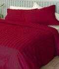 Ζευγος Μαξιλαροθηκες Oxford 50x75 SATIN STRIPES HS RED