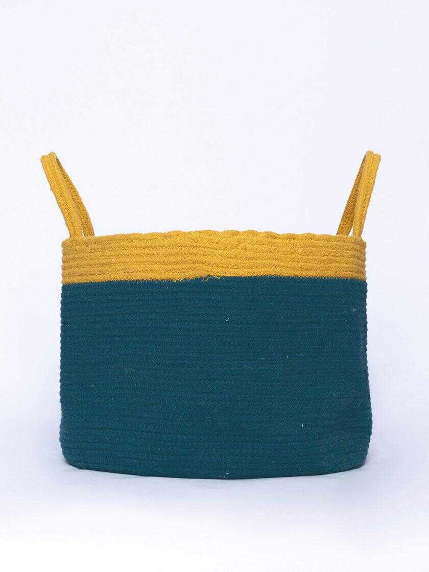 Διακοσμητικο Καλάθι Με Χερουλια Home Décor 30x40 MAGNI BLUE