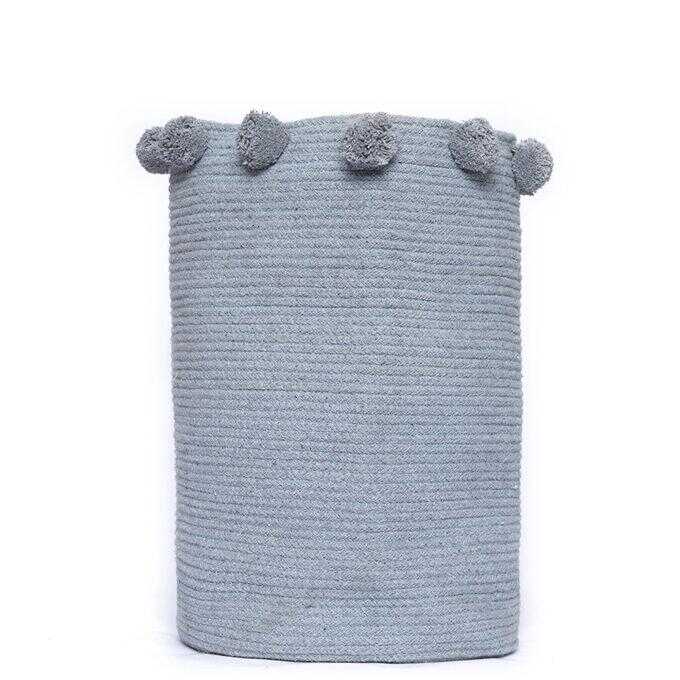 Διακοσμητικο Καλάθι Με Χερουλια Home Décor 30x40 FOUNTAIN STEEL