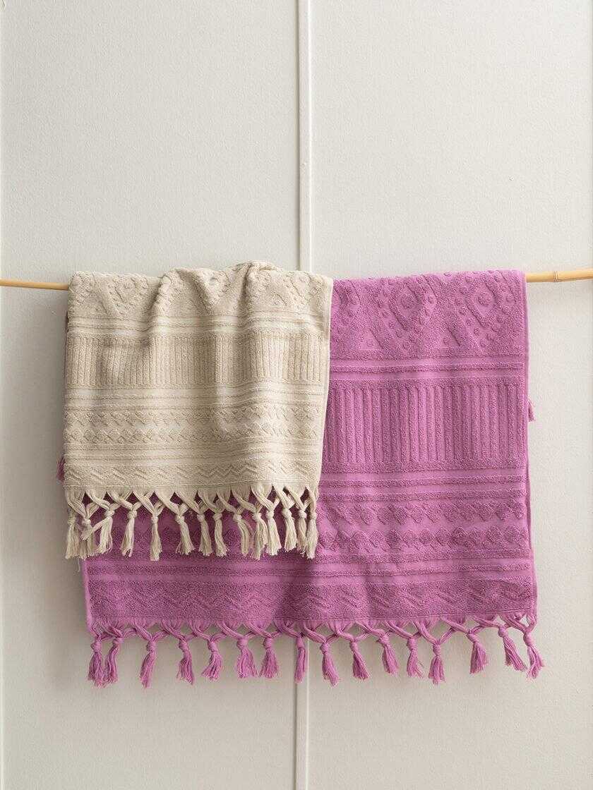 Πετσέτα Προσώπου Towels Collection 50x90 ANNIA CREAM