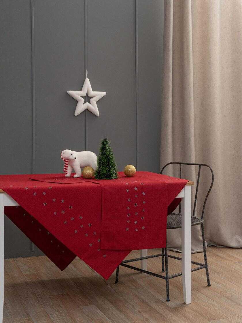Τραπεζομαντηλο Christmas Collection 140x140 CD02 RED