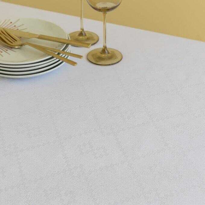 Τραπεζομαντηλο Αλεκιαστο Formal Dinner 175x160 LUPO WHITE