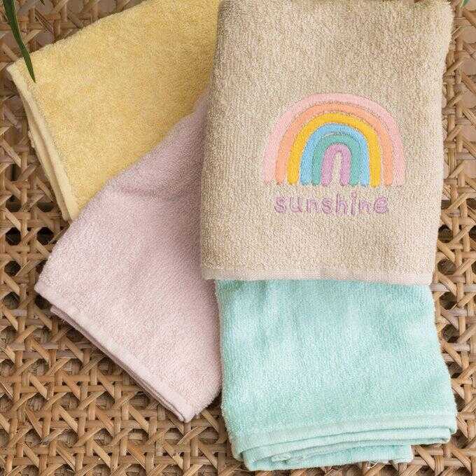 Σετ 4 Πετσετάκια Μπανιου Kids Bath 40x60 SUNSHINE