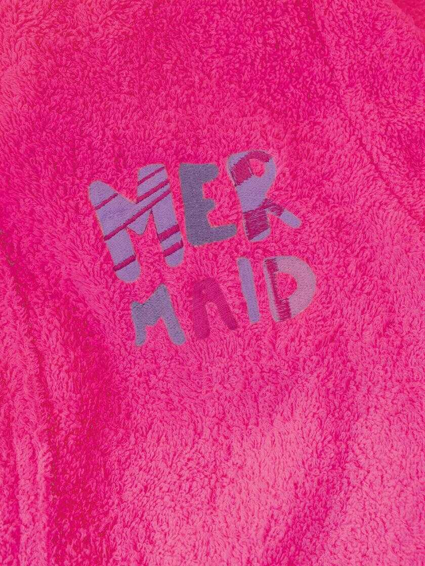 Μπουρνούζι με Κουκούλα Kids Bath MERMAID FUCHSIA 12-14
